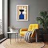 Still Life in Blue Minimalist Framed Wall Art Print A4 (29.7×21cm) Oak, Wall Decor for Living Room, Bedroom, Office & Home, Ready to Hang, Art Gift #1