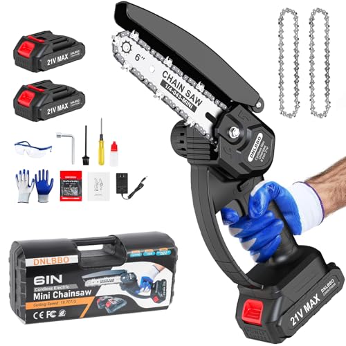 Mini Chainsaw Cordless, 6 inch Electric Chain Saw, Gardening Tool