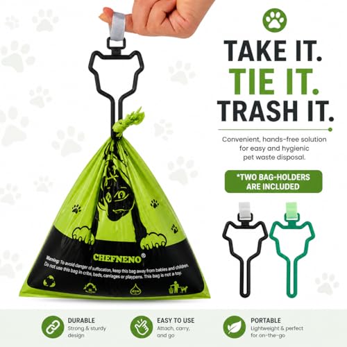 Image of Doggy Poop Bags Biodegradable with Dispenser (1440 Bags) Eco-friendly Dog Waste Pickup Bags Landfill-friendly Refill Rolls Cat Waste Bags (Green, 72 Rolls, Unscented)