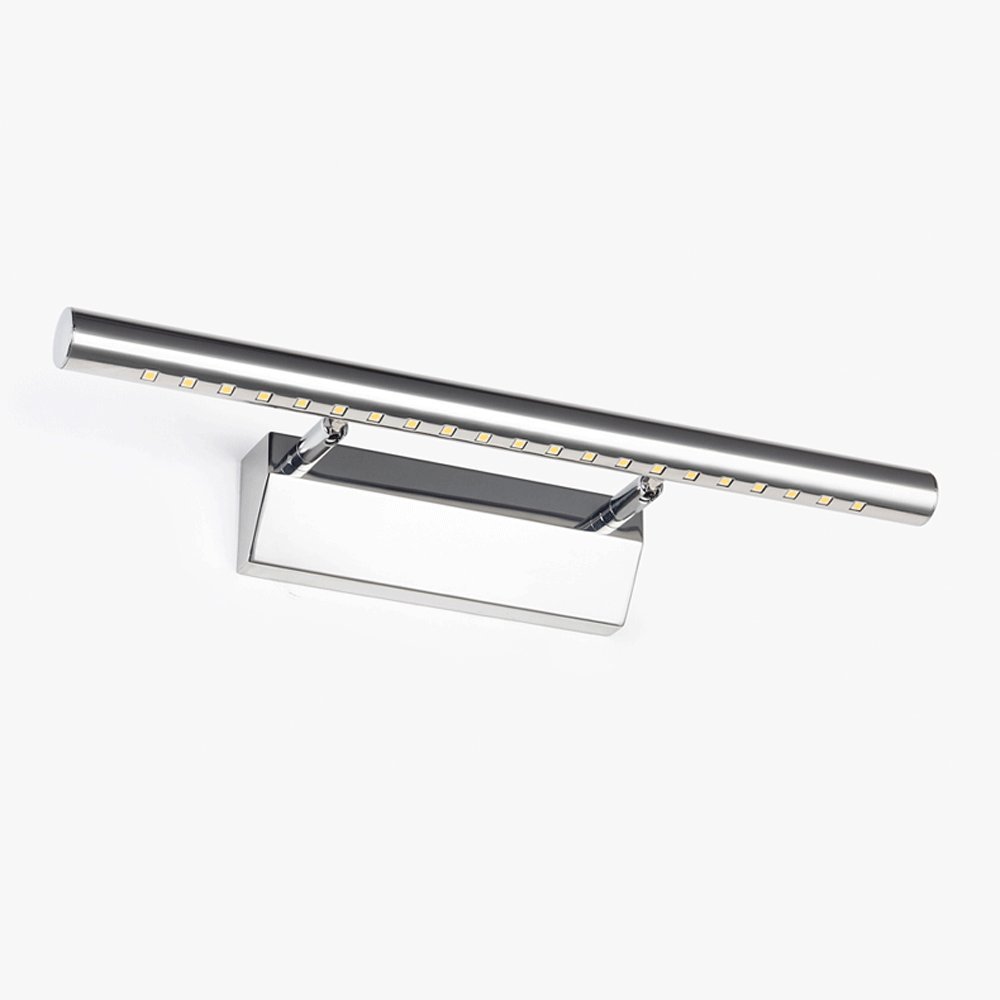 Applique miroir argent 40cm en aluminium moderne et élégant pour votre salle de bain