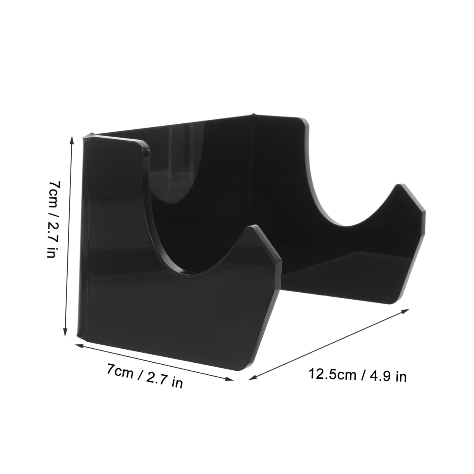 Totority 2pcs Acrylic Skateboard Wall Mount Bracket Hanger Sturdy Display Rack for Skateboards Easy to Install for Collectors and Skateboarders