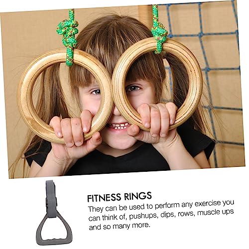 Anillas Gimnasia Fitness con Correas Ajustables Gris miniatura 2