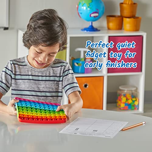 Image of Hand2mind Hundred Chart Bubble Sensory Toy, Push in Counting Bubbles, Multiplication Practice, Fine Motor Skills Toys for Kids, Multicolored