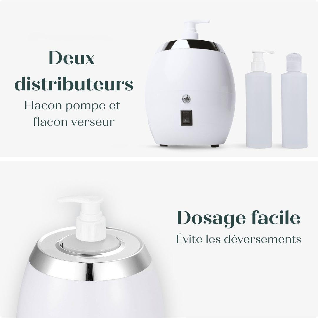Relax Master® Chauffe-huile de massage 2.0 Professionnel Électrique avec 2 Distributeurs