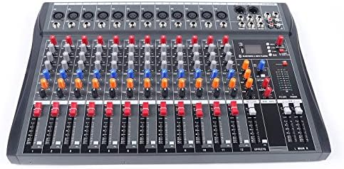 ZRAMO ZM160 16-Channel Audio Mixer Console With USB, Bluetooth & 48V Phantom Power For Studio, Karaoke & Live Sound