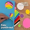 340 Pieces Circle Cutouts for Crafts and Classroom Decor, Multicolor Paper Shapes from 0.5 to 4 Inches, Great for Art Projects, Bulletin Boards, Color Matching, Made in USA #4