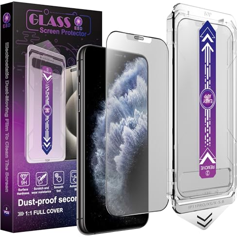 Image of 2-Pack Matte Screen Protector for iPhone 11 Pro and iPhone XS and iPhone X 5.8-Inch, Auto Dust Removal, No Bubbles, High Definition Clear, Easy Installation