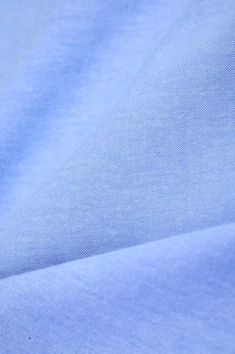 Image of SNITCH Men Formal Shirt | Regular Fit Long Sleeve Button-Down Collar Solid Style | 100% Cotton & Breathable Oxford Fabric for Office, Special Events & Smart Casual Wear