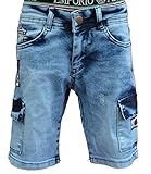 NM KIDS 5554 Jungen Shorts Bermuda (11, blau)