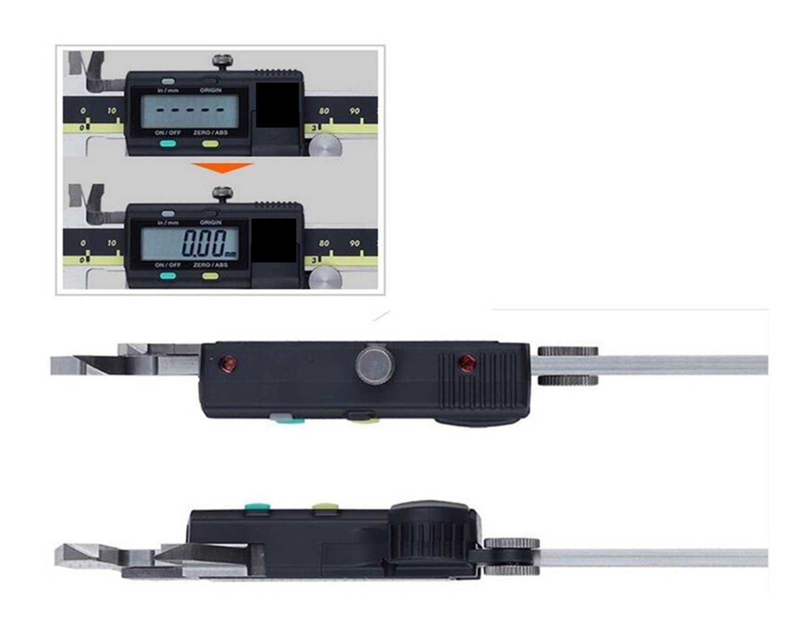 Calibrador digital Absoluto 500-196-20 Batería de acero inoxidable Pulgada/métrica 6 "Rango de" 50.001 "Exactitud 0.0005 & quot,Precisión y claridad