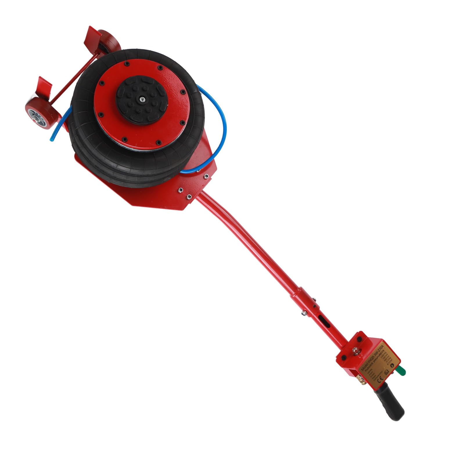 Martinetto Pneumatico Martinetto Gonfiabile Leggero con Vescica da 3 Tonnellate per Officine Riparazioni Auto Rosso 3000 Kg (Interfaccia americana)