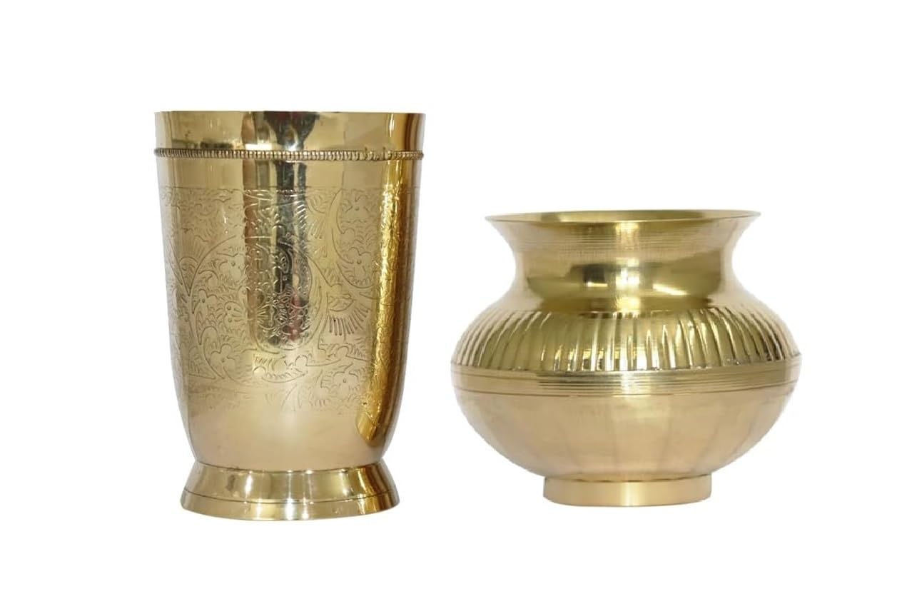 Verres à vin en relief laiton doré BRACOP et pots de service vintage pour fêtes
