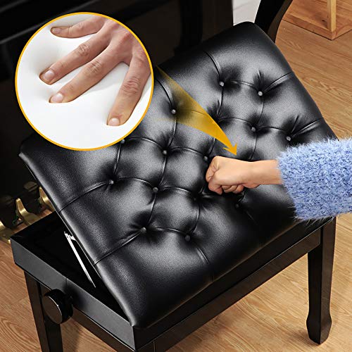 TEmkin Tabouret de Piano Banc de Piano Simple Banc de Piano réglable Tabouret Siège de Clavier avec Rangement Compartiment d’assise Confortable Capacité de Poids 264 LB - Les Beatles, Paul McCartney, John Lennon, RIngo Starr, George Harrison TEmkin Tabouret de Piano Banc de Piano Simple Banc de Piano réglable Tabouret Siège de Clavier avec Rangement Compartiment d'assise Confortable Capacité de Poids 264 LB – Image 4