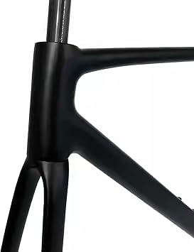 Carbon Fiber Road Bike Frameset Disc Brake, Carbon Gravel Bike Frameset, Lightweight Disc Brake Frame Set, Breaking Wind Racing Frame, 52/54/56/58CM Internal Routing(52cm)