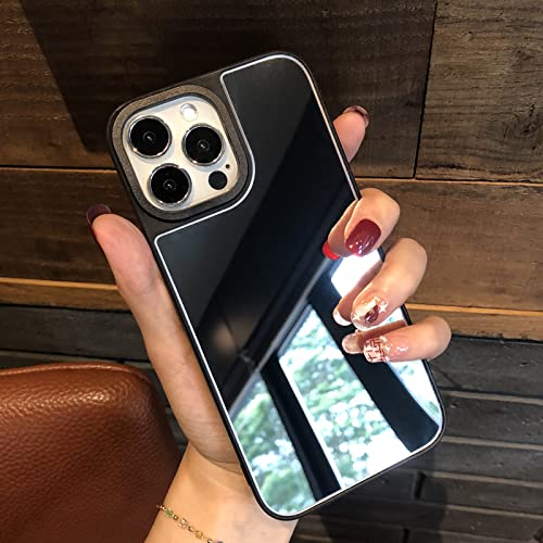 Vaoxty 1-51-1 Compatible With Iphone 14 Pro Case Mirror For Women Girls Makeup Cute Soft Silicone Gel Rubber Bumper Slim Case Luxury Fashion Protection Case thumb #3