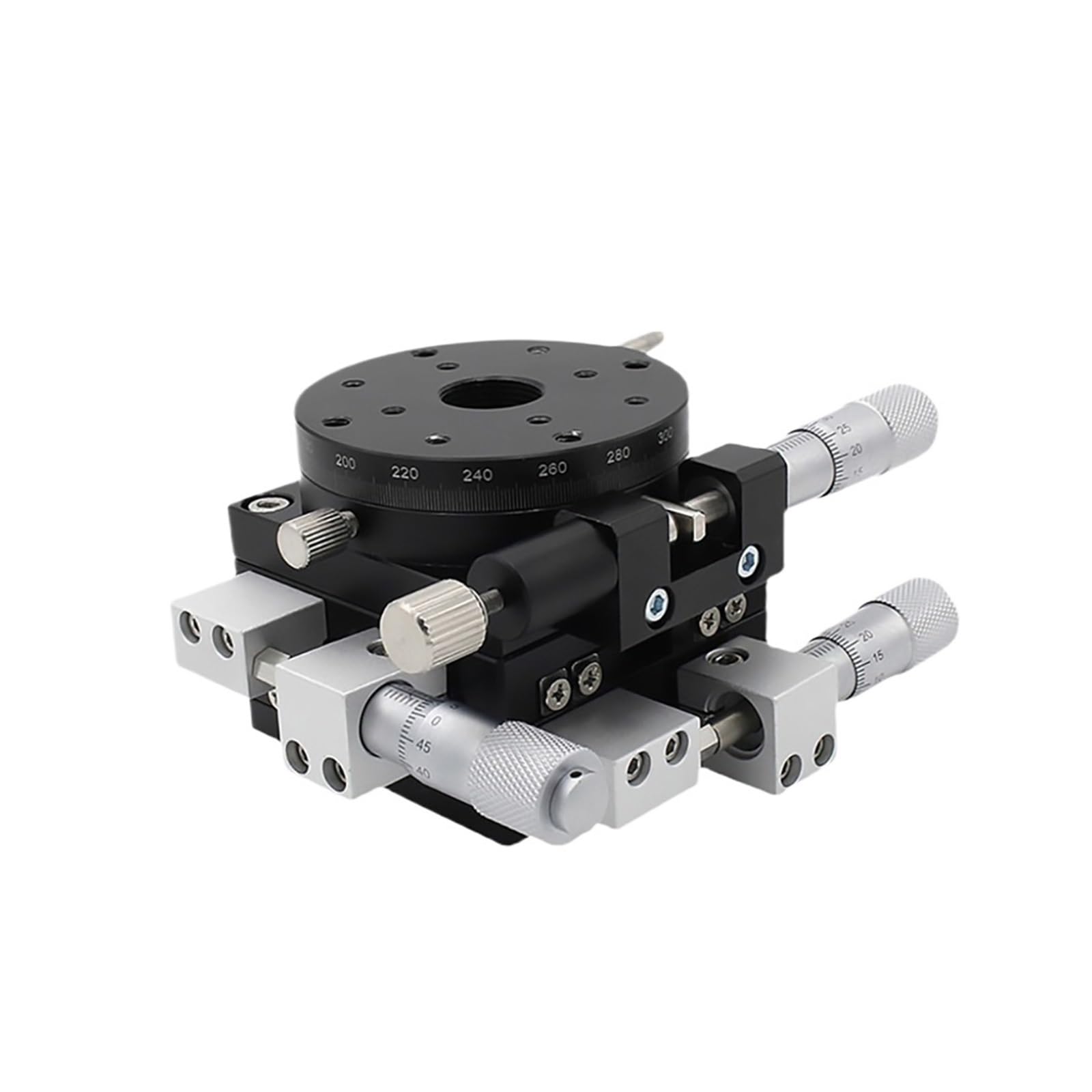 MYXJGNAIY XYR Axis 90mm Micrometer Manual Trimming Platform Translation Table and Rotary Table Cross Rail LSP90-LM
