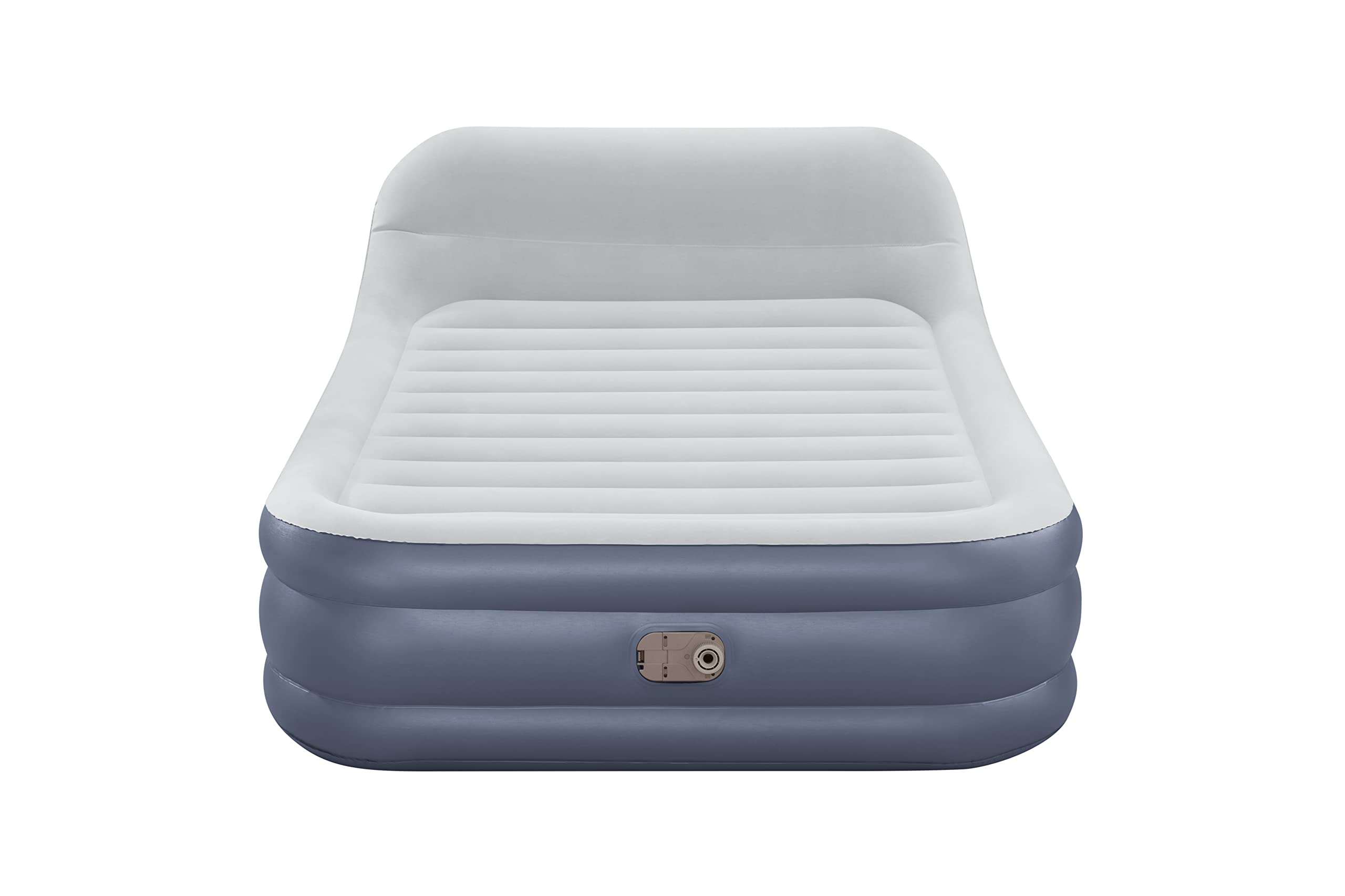 Bestway 89" x 60" x 33"/2.26m x 1.52m x 84 cm Tritech SleekFlow Headboard Air Mattress Queen Built-in AC Pump