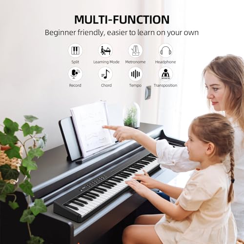 LEKATO Piano à clavier 88 touches - Les Beatles, Paul McCartney, John Lennon, RIngo Starr, George Harrison LEKATO Piano à clavier 88 touches – Image 3