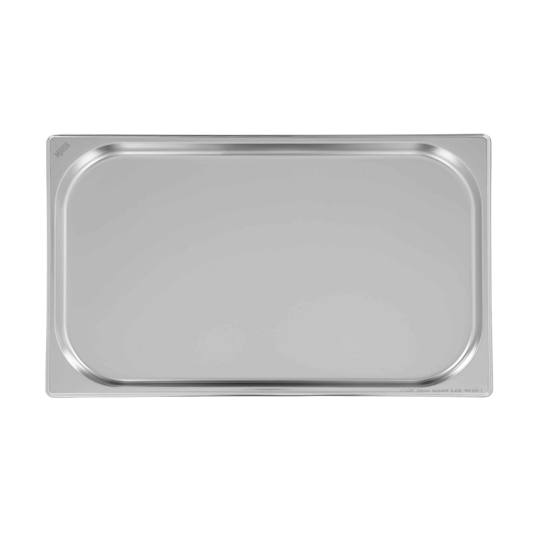 TECHNICA MJUSK Behälter GN 1/1 20 mm aus Edelstahl - Gastro Container stapelbar - Edelstahlwanne Küche - Hitzebeständig -40 °C bis 300 °C - Spülmaschinenfest
