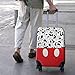 dicilly Mouse Hands gesture Luggage Cover Fashion Suitcase Cover Baggage Covers Fit 25-28 Inch Luggage (Go Travel)