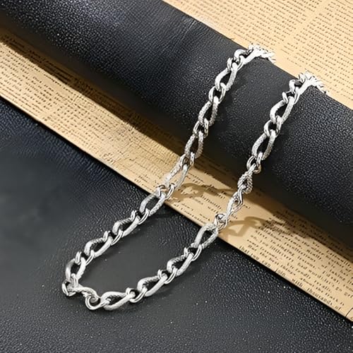 Image of THE MEN THING Chain for Men, Luxury Pure Titanium Steel Chain | Silver Stainless Steel Chain | Necklace Jewellery for Men & Boys