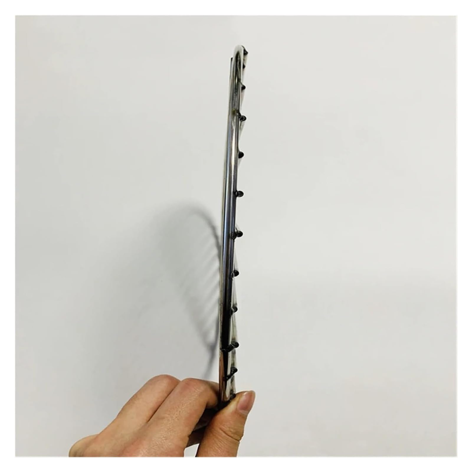 Zapasowy ruszt do grillowania, Okrągła siatka na grilla ze stali nierdzewnej Srebrna 28-50 cm Camping Piesze wycieczki Pieczenie świeżym powietrzu Palenie(40cm Have ears)