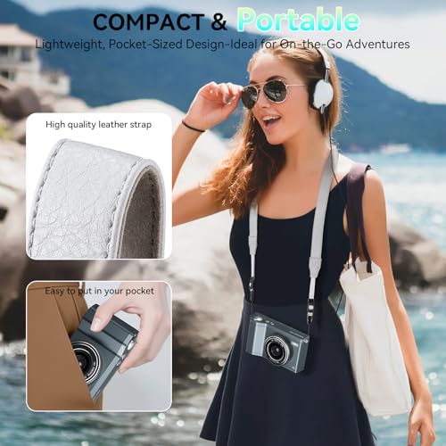 Image of 4K Digital Camera for Photography 64GB Sd Card 64MP Autofocus Anti-Shake Vlogging Camera for YouTube with 3 inch 180Hd Flip Screen 18x Digital Zoom 2000 mah Battery