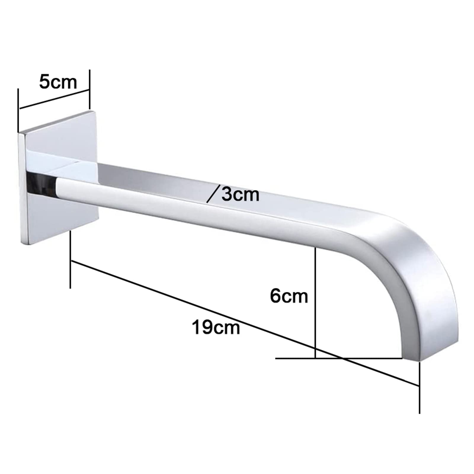 Bocca per Vasca da Bagno Bocca Erogazione per Vasca o Lavabo Muro Bocca Erogazione Rubinetto Vasca G1 / 2