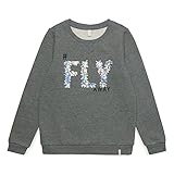  ESPRIT KIDS Mädchen RM1507509 Sweatshirt, Grau (Dark Heather Grey 201), 170 (Herstellergröße:XL)