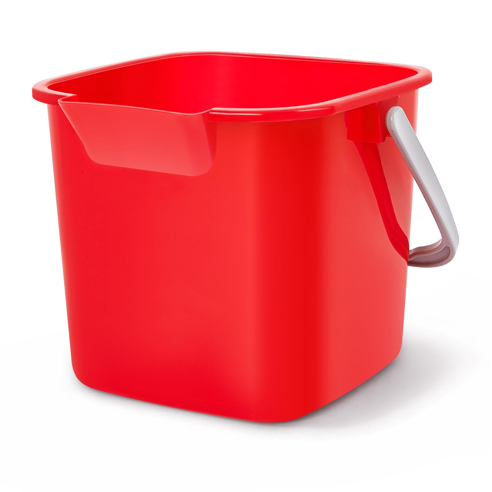 Irenare 1 Pcs Sanitizing Bucket 3 Quart Cleaning Pail, Red