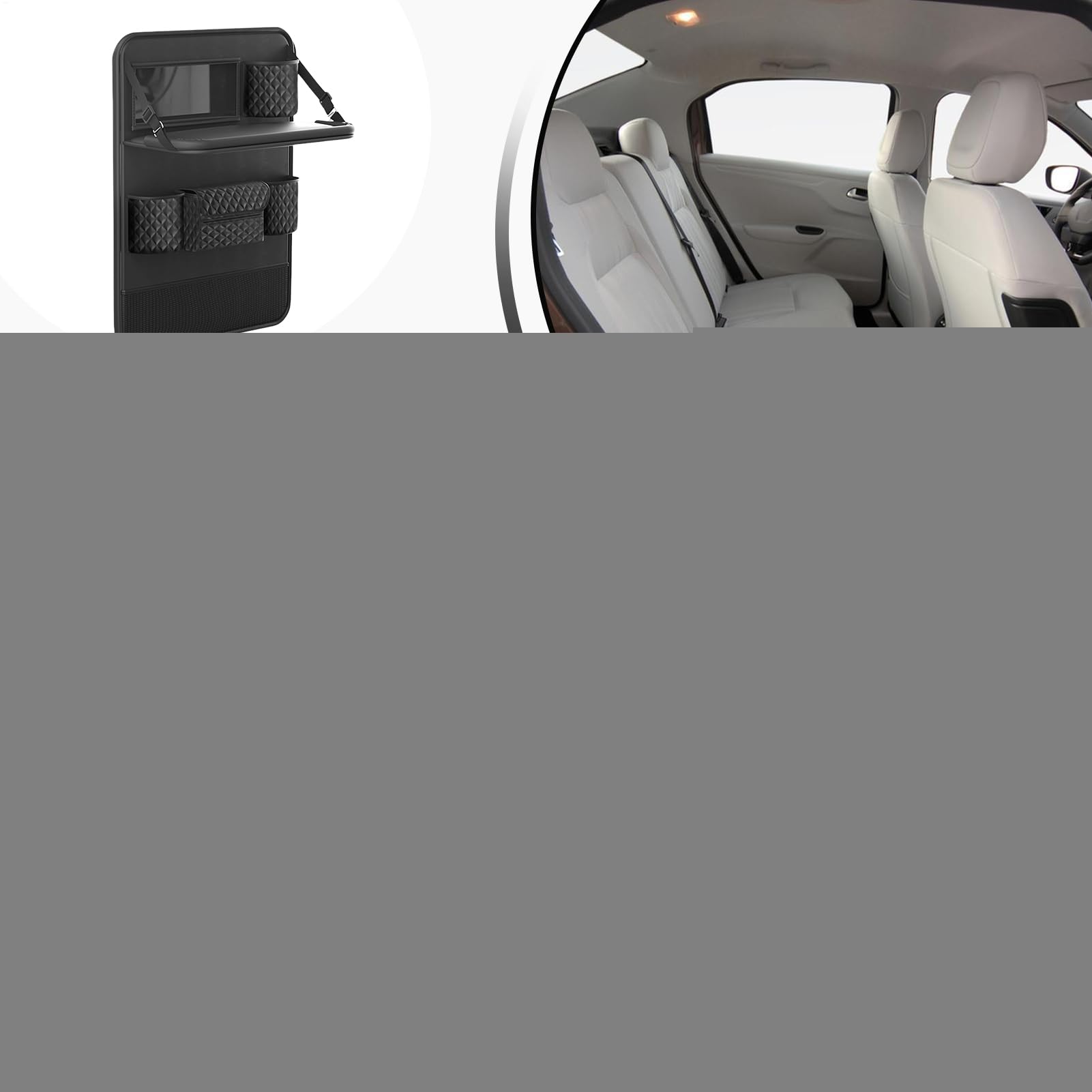 Organizzatore di auto sul sedile, organizzatore di stoccaggio posteriore | Scheda multiuso, da viaggio, supporto da tavolo