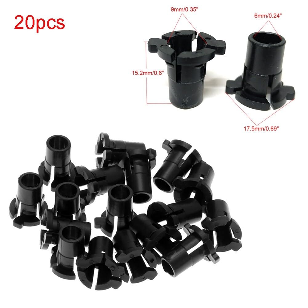 Einstellschraube Scheinwerfer Kugelschraube, 63121378369 Scheinwerfer-Einstellschraube Schließende Einstellschraube Hauptscheinwerfer Clips Gelenkbuchse kompatibel für E30 E32 E34