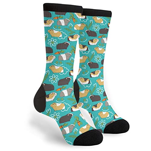 KUOAICY Guinea Pig Socks Novelty Crew Socks Casual Crazy Dress Socks for Men Women Teens