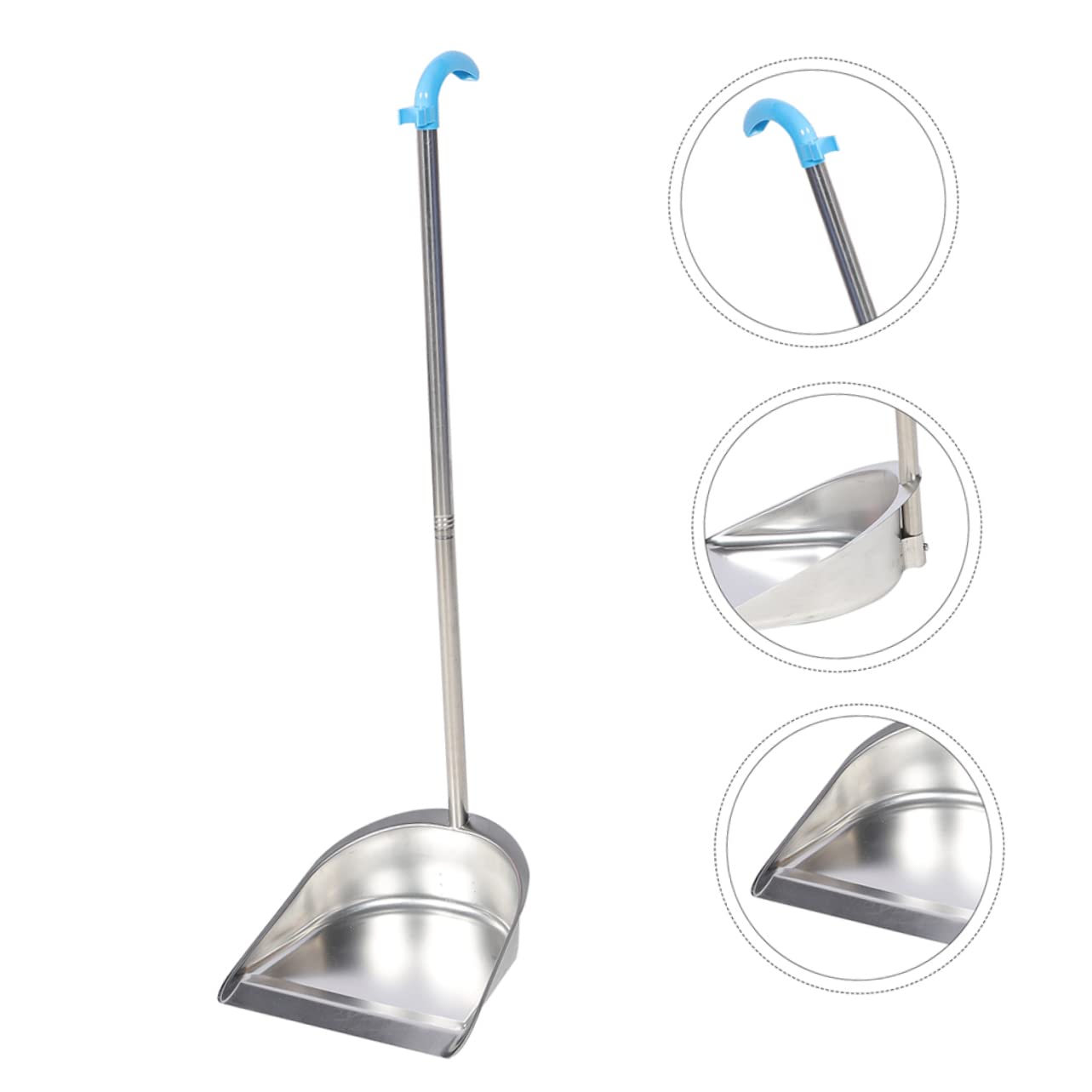 Veemoon Recogedor de Basura para Hogar Inoxidable Recogedor Multifuncional con Mango Ergonómico Resistente y Cómodo para Limpieza Cocina y Sala