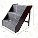 Arf Pets Escaleras de Madera para Perros peldaños Anchos y Plegables de...
