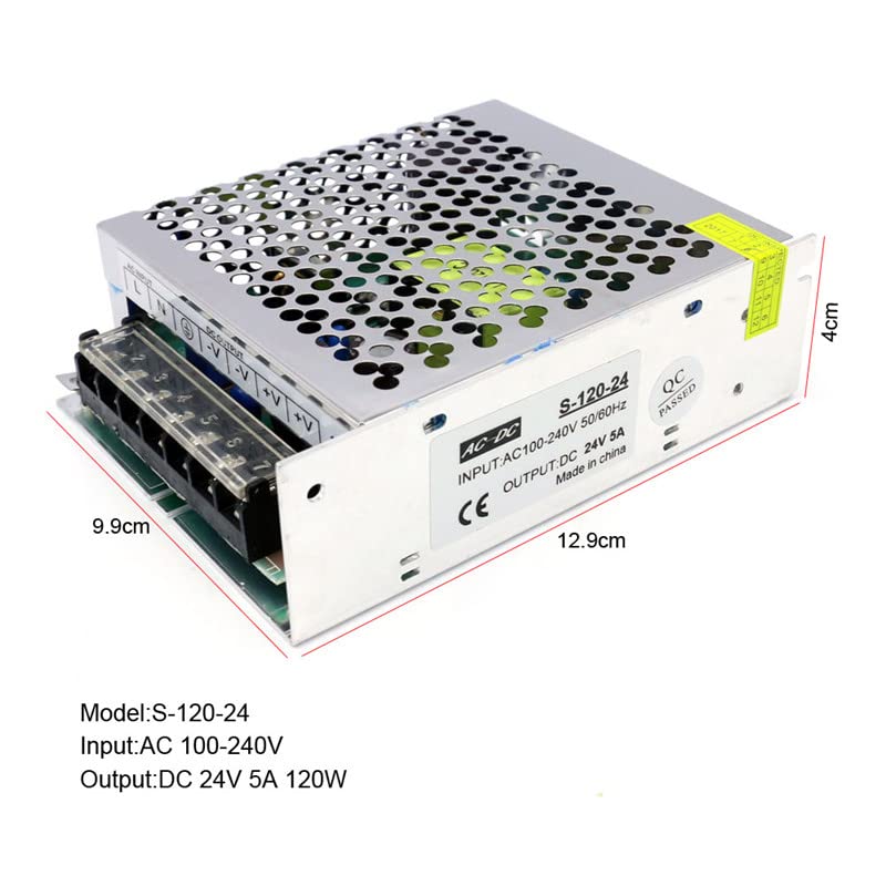 Alimentation Laboratoire,Alimentation Stabilisée DC 2 4V 1A 2A 3A 5A 10A 20A 30A 40A POWE FOURNITURE 5W 50W 60W 100W 120W 150W 250W 350W 500W 600W 800W 1000W Changer de source d'alimentation(360W)