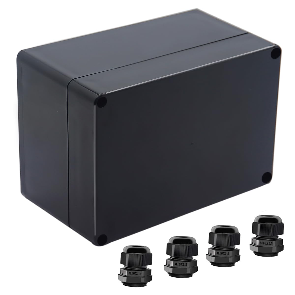 2Packs Junction Box IP65 Waterproof ABS Plastic Electrical Project Case Power Junction Boxes, Project Box with Fixed Ear Black 3.94x2.68x1.97 inch(100x 68 x50 mm) — Amazon image 29