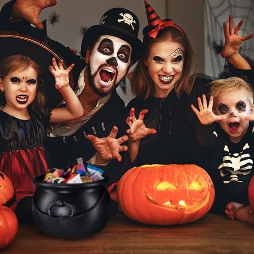 Chaudron pour Halloween lot de 2 récipients avec anse pour costume de magicienne - 4