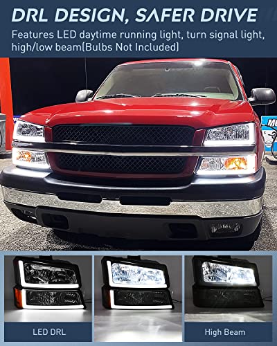 Image of Nilight Headlights Assembly for Chevy Silverado Avalanche