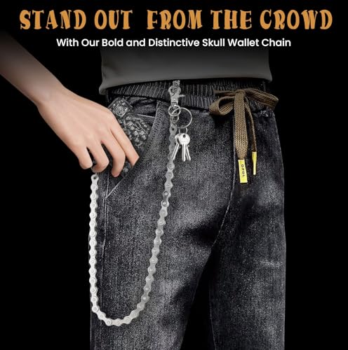 Image of Pants Chains Layer Metal Chain Waist Wallet Keychain Jeans Chains for Men Women Daily Wear