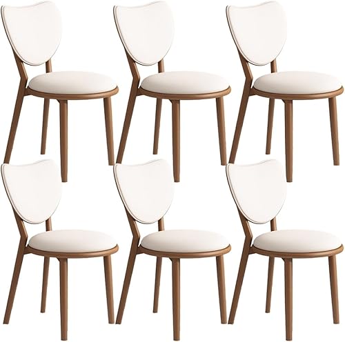 Miniatura 37 de YVYKFZD Juego de sillas de comedor de madera maciza, sillas de cocina sin brazos con respaldo, silla de comedor de cuero tapizada, silla auxiliar