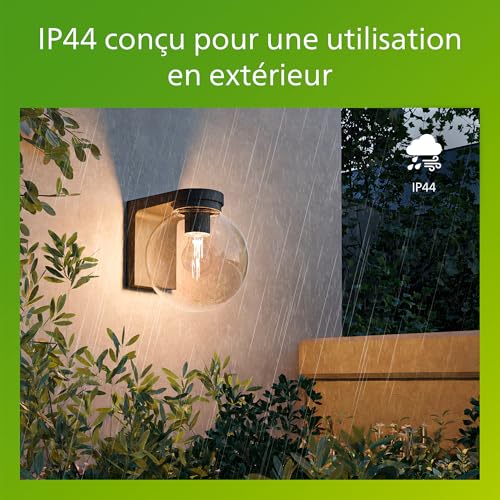 Applique extérieure Philips luminaire LED E27 étanche IP44 pour mur de jardin - 3