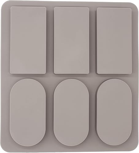 Miniatura 3 de X-Haibei Rectángulo redondo aromaterapia cera vela yeso jabón epoxi silicona molde