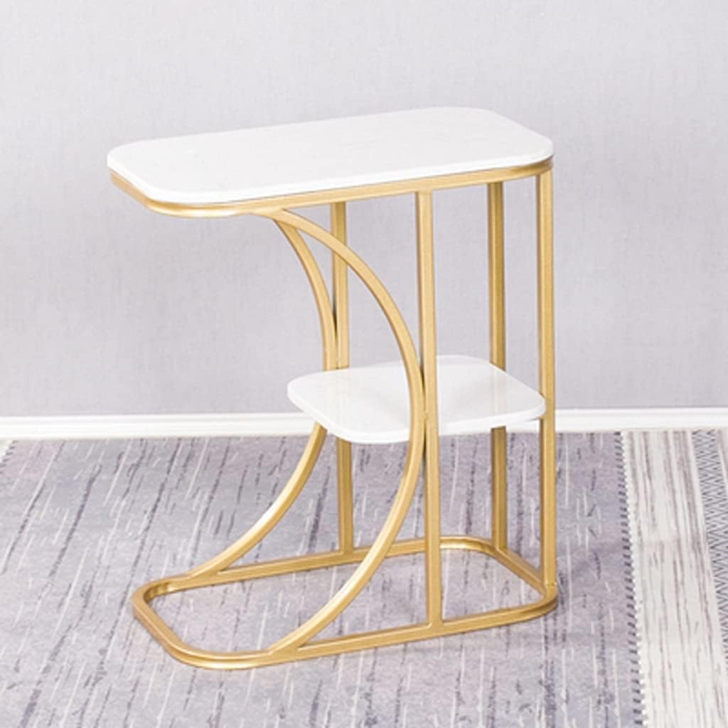 Side Table/End Table,Balcony Coffee Table Small House Marble Side Cabinet Living Room Sofa Corner Bedroom Bedside Table