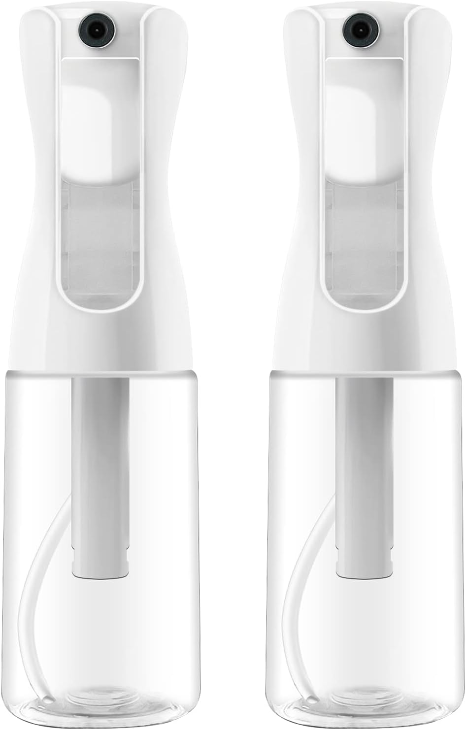 Continuous Spray Bottle For Hair 2Pack Ultra Fine Refillable Water Mister for Hair Styling, Plants, Cleaning, Salon, Misting & Skin Care 200ml/6.8oz Clear