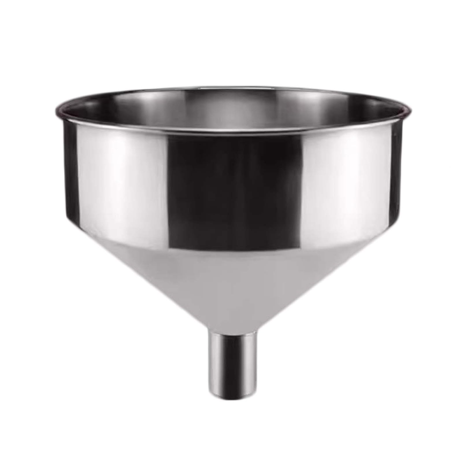 Embudo de acero inoxidable con filtro, embudo de metal extra para llenar botellas, líquidos, aceites, granos en polvo