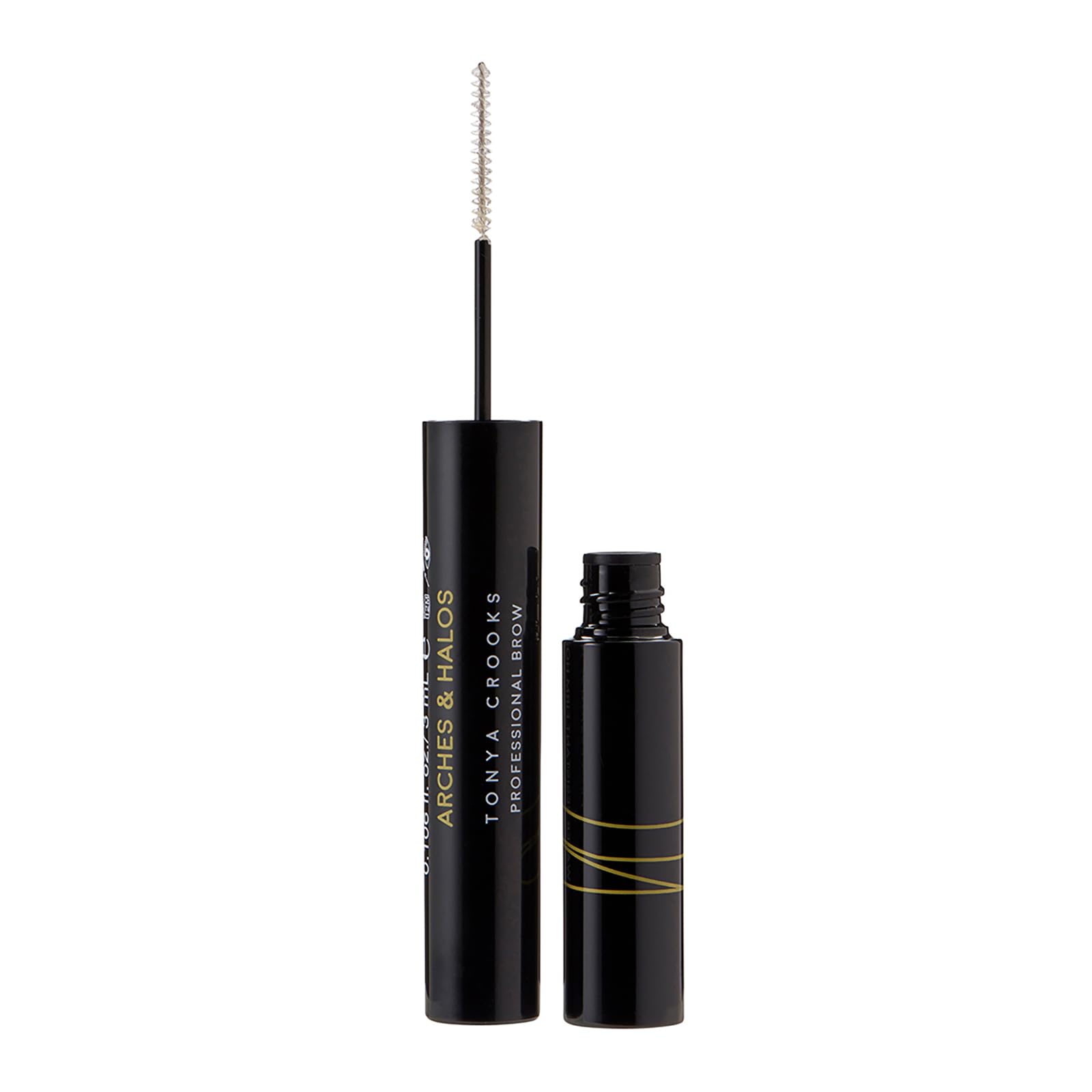 Arches & Halos Natural Hold Brow Gel - Coat and Condition Brows - Vegan and Cruelty Free Makeup - Clear, 0.1 oz Clear 0.11 Ounce (Pack of 1)