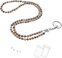 Vista 93 de Cordón para mujer, cordones con cuentas para tarjetas de identificación, soporte para profesores, llavero y correa para collar para mujeres y niñas