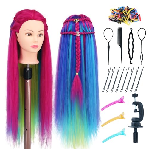 Eumos 75cm Têtes d'exercice Tête À Coiffer Coiffure Cosmétologie Pratique