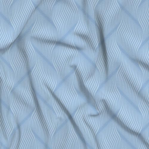 Image of BOUTIQUE LIVING India Radiance Cotton Blend 825 CVC Blue King Bedsheet with 2 Pillow Covers